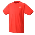 Yonex Training T-shirt Practice Small Logo YM0045 (100% Polyester) 2024 red Men